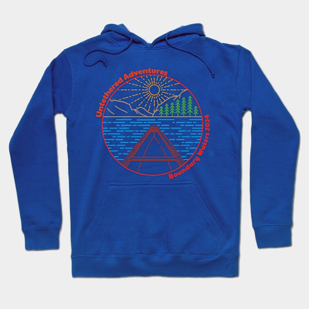 Canoe trip 2024 Hoodie by Untethered Adventures 